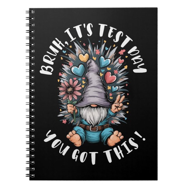 Carnet Bruh it's test day you got this funny school motiv (Devant)