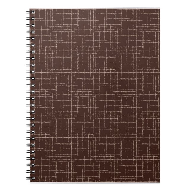 Carnet Brun texturé. (Devant)