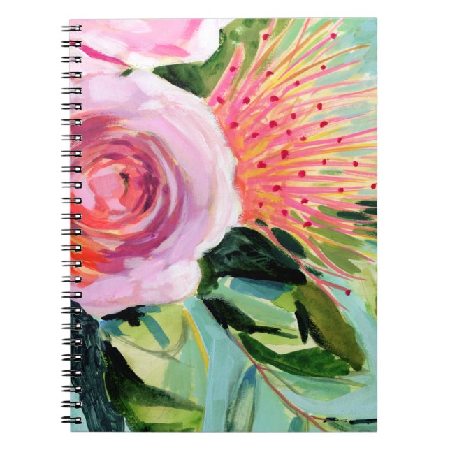 Carnet Brushy Floral I (Devant)
