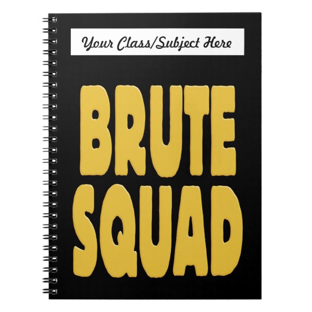 Carnet Brute Squad (Devant)