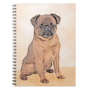 Carnet Bruxelles Griffon Smooth Painting Original Chien A
