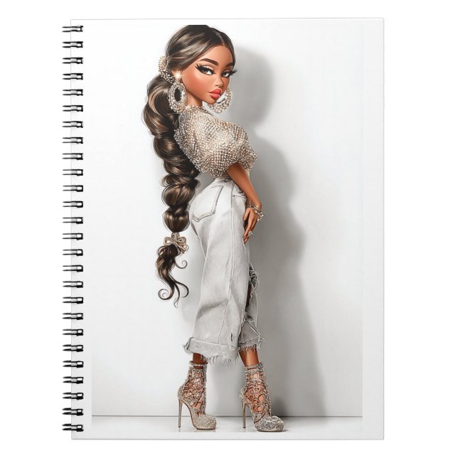 Carnet Bubble Ponytail Spiral Photo Notebook (Devant)