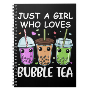 Carnet Bubble Tea Cadeaux Filles Kawaii Bubble Tea