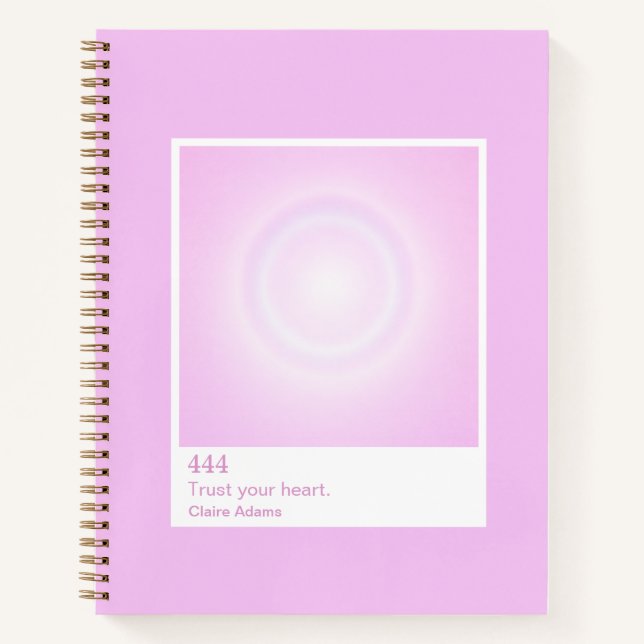 Carnet Bubblegum Aura Swatch Angel Number Notebook (Devant)