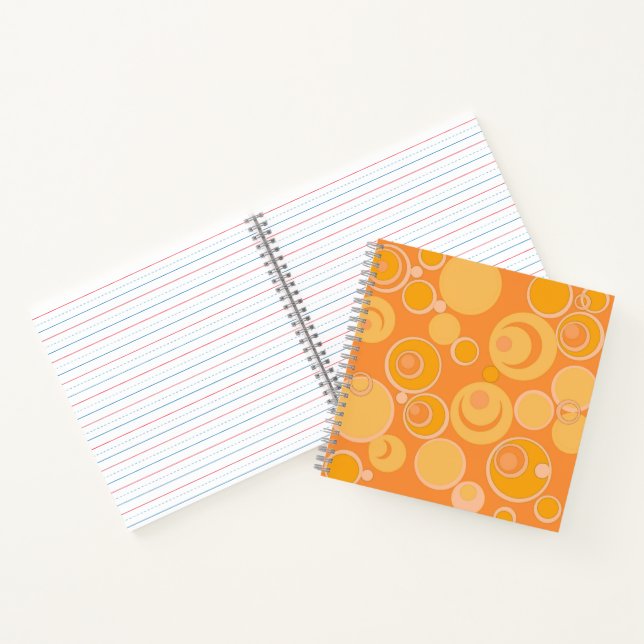 Carnet Bubblegum Bulles Partout Orange (Intérieur)