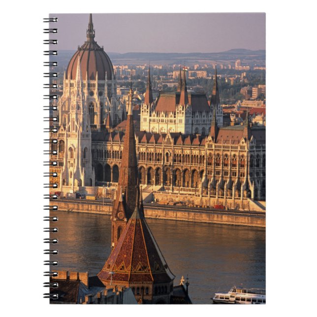 Carnet Budapest, Hongrie, Danube, Parlement (Devant)