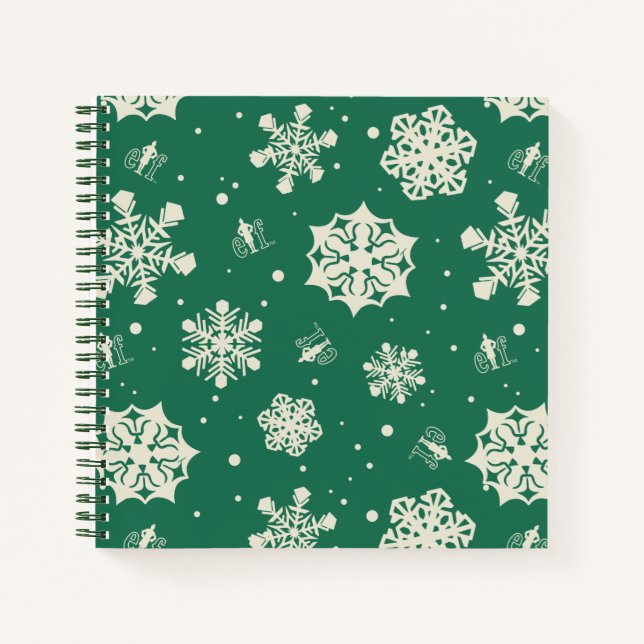 Carnet Buddy le Motif Elf Snowflake (Devant)