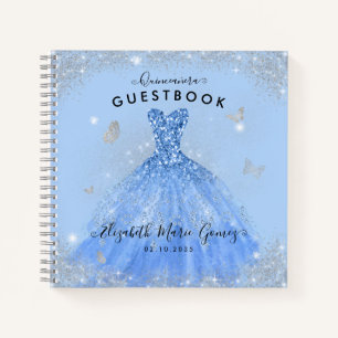Carnet Budget Dusty Blue Grey Grey Quinceanera Guides
