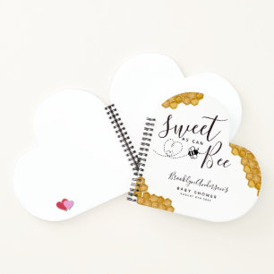 Carnet Budget Sweet as Can Bee Baby shower Guestbook Note