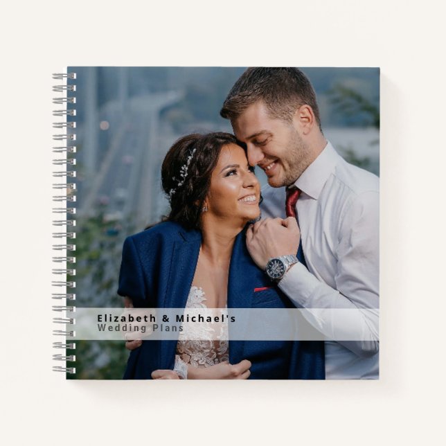 Carnet Budget Wedding planner personnalisé tendance moder (Devant)