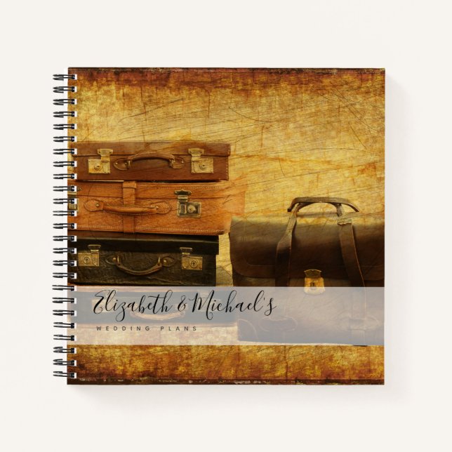 Carnet Budget Wedding planner personnalisé tendance moder (Devant)