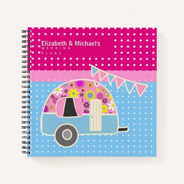 Carnet Budget Wedding planner personnalisé tendance moder (Devant)