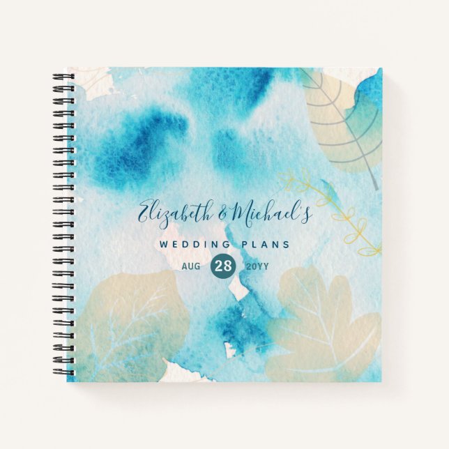 Carnet Budget Wedding planner personnalisé tendance moder (Devant)