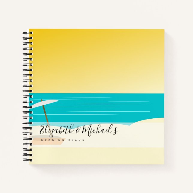 Carnet Budget Wedding planner personnalisé tendance moder (Devant)