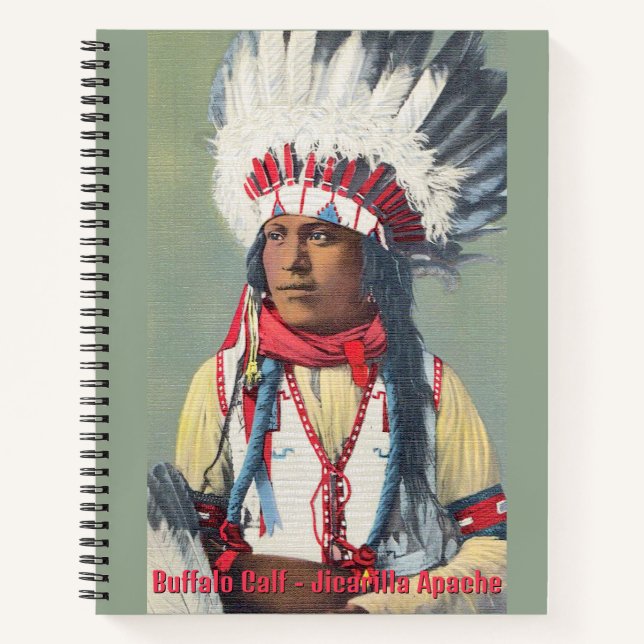 Carnet Buffalo Calf Native American (Devant)