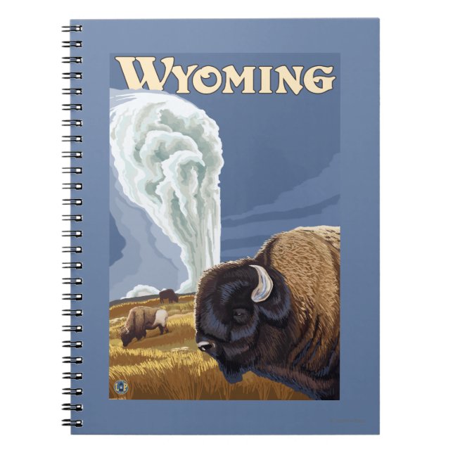 Carnet Buffalo par Old Faithful Vintage voyage Poster (Devant)