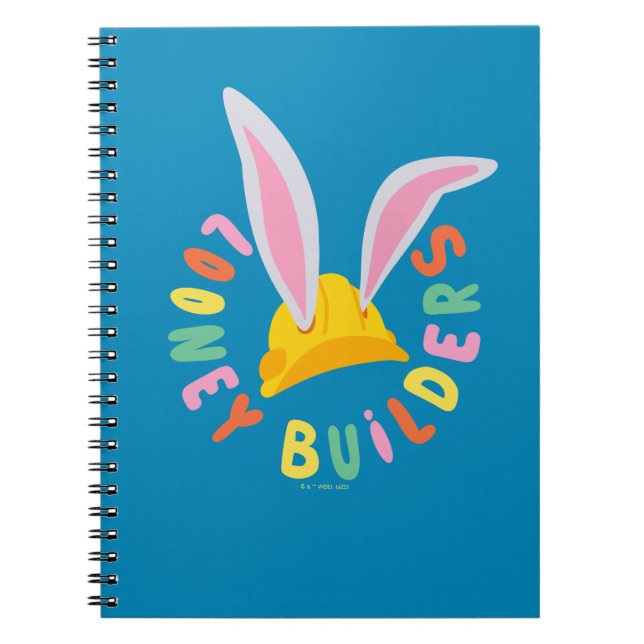 Carnet BUGS BUNNY BUILDERS™| Logo cercle casque de chanti (Devant)