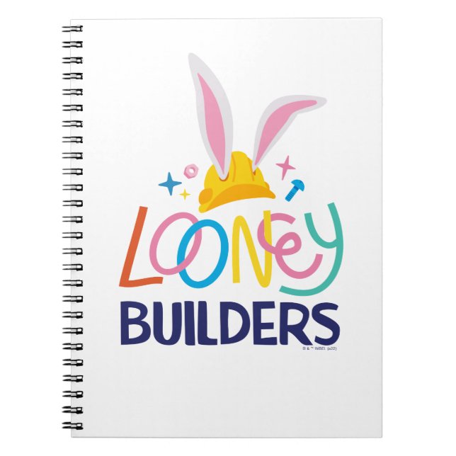 Carnet BUGS BUNNY BUILDERS™| Logo empilé Casque de Chanti (Devant)