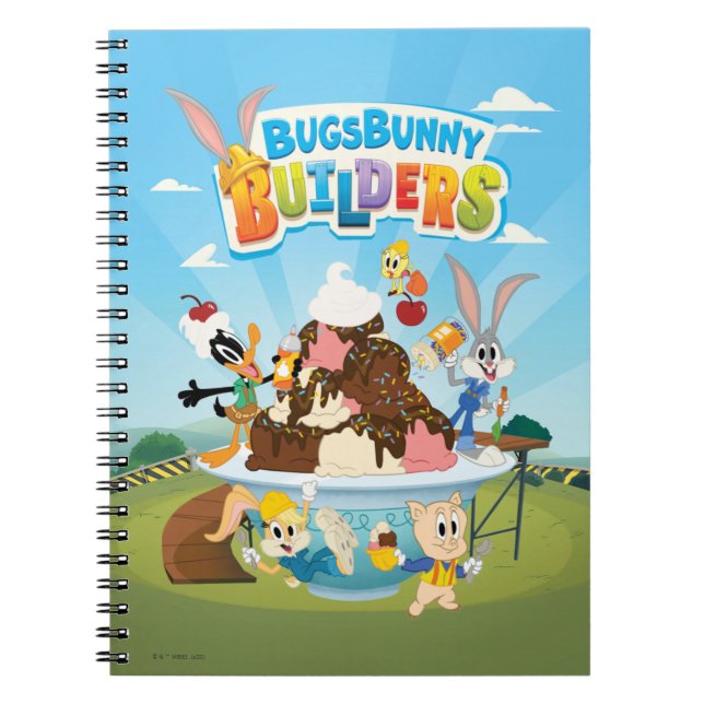 Carnet BUGS BUNNY BUILDERS™| Looney Builders Glace (Devant)