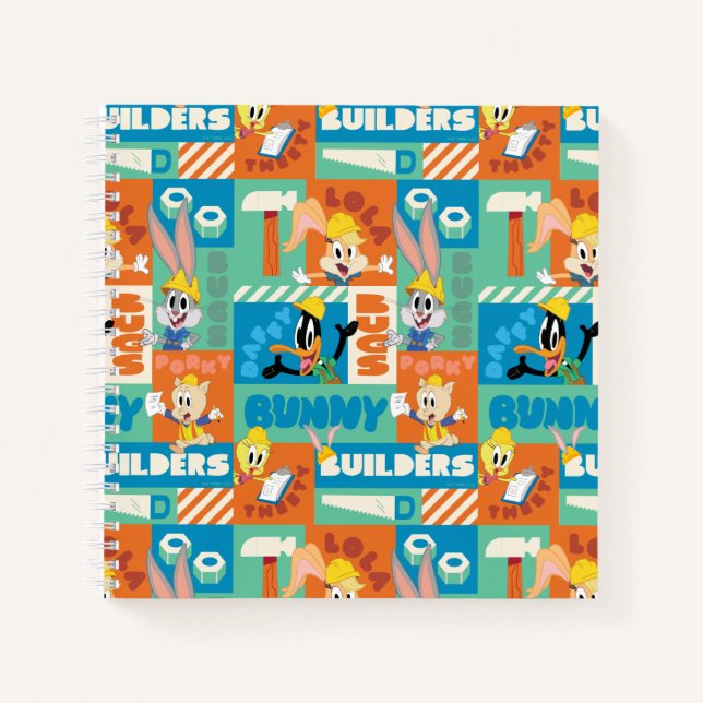 Carnet BUGS BUNNY BUILDERS™| Motif de grille de personnag (Devant)