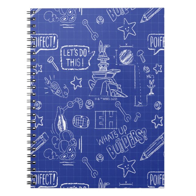 Carnet BUGS BUNNY BUILDERS™| Motif de plan de croquis (Devant)