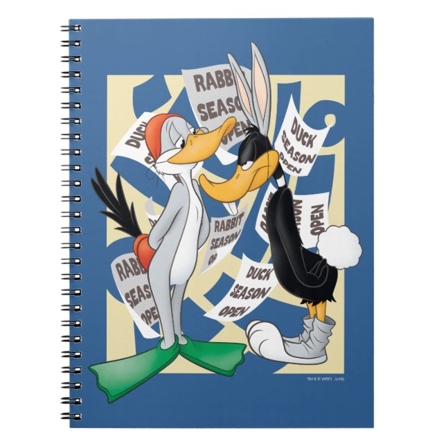 Carnet BUGS BUNNY™ & DAFFY DUCK™ Prêt Pour La Saison De C (Devant)