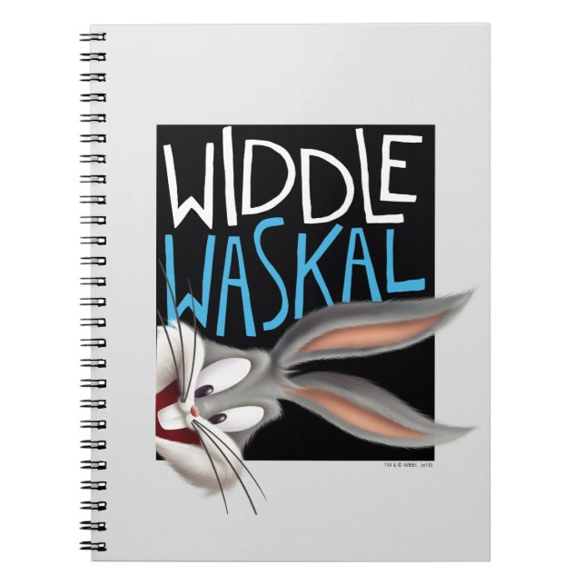 Carnet BUGS BUNNY™- Widdle Waskal (Devant)