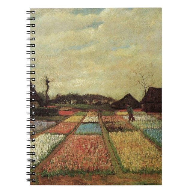 Carnet Bulb Fields par Vincent van Gogh. (Devant)