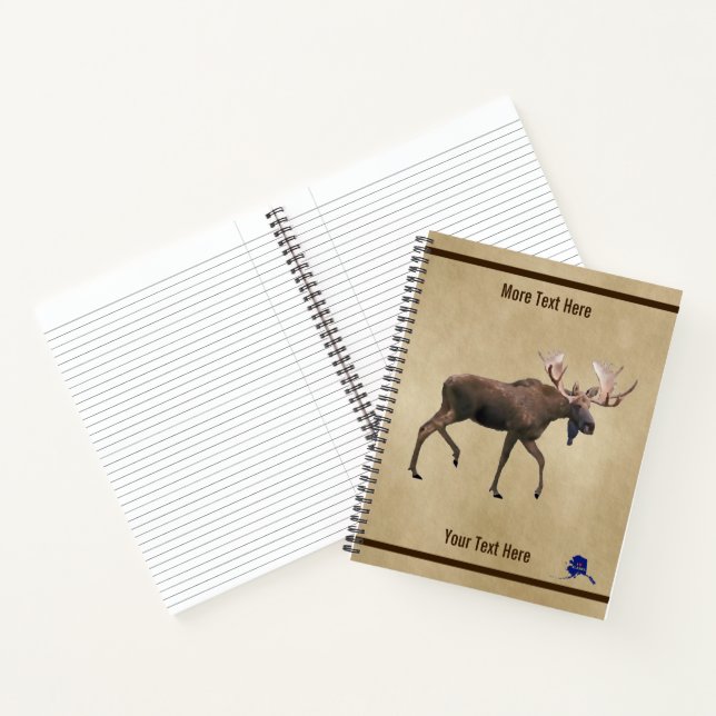 Carnet Bull Moose Sur Ancien Papier (Intérieur)