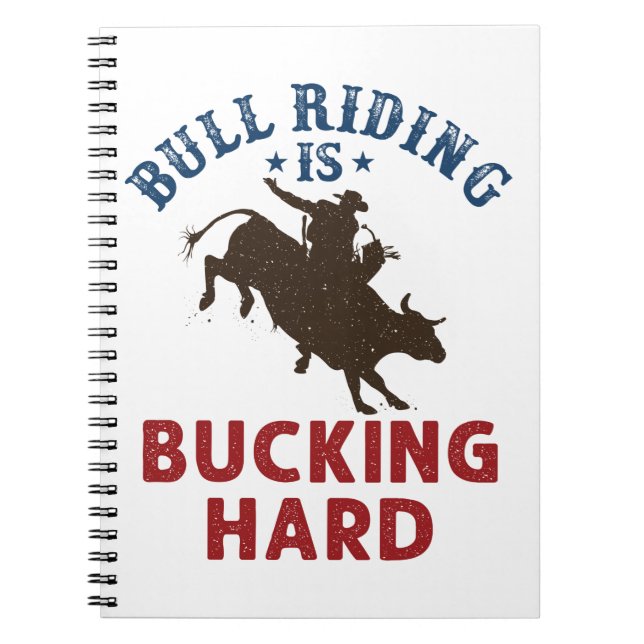 Carnet Bull Riding Est Bucarest Dur Amusant Bullrider (Devant)