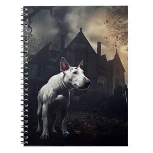 Carnet Bull Terrier Halloween effroi