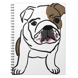 Carnet Bulldog Anglais Cadeaux Chemises Nope Lazy English