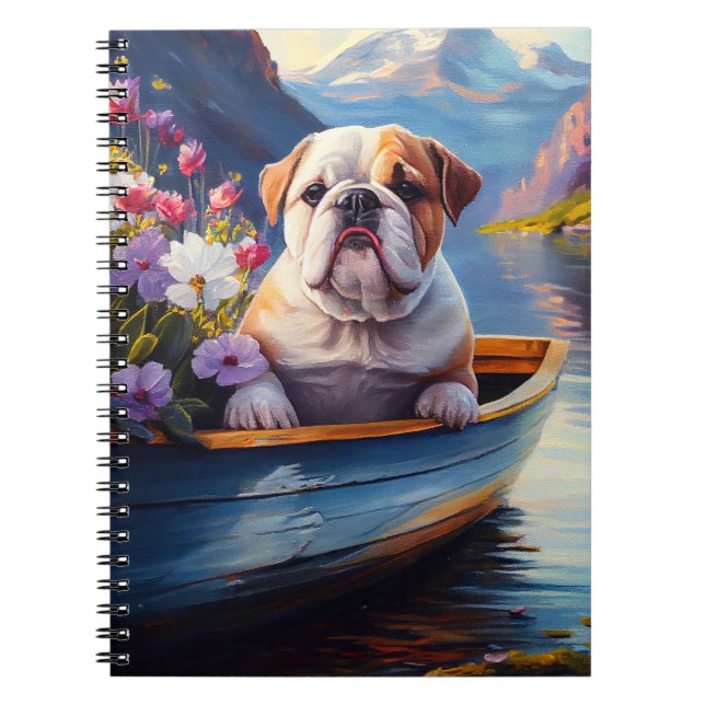 Carnet Bulldog anglais sur une pagaie : une aventure Pitt (Devant)