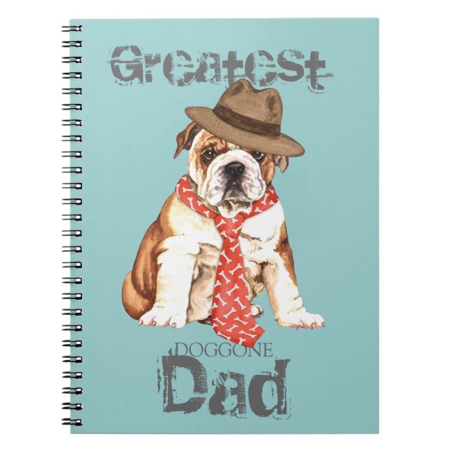 Carnet Bulldog Papa (Devant)