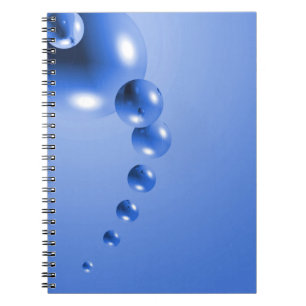 Carnet Bulle bleue Abstraite