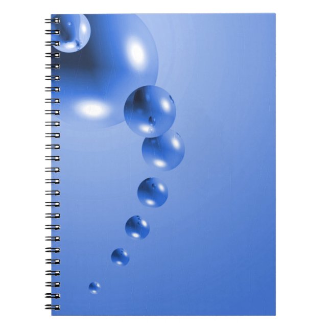 Carnet Bulle bleue Abstraite (Devant)