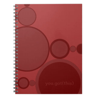 Carnet Bulles rouges, support technique abstrait : Vous a