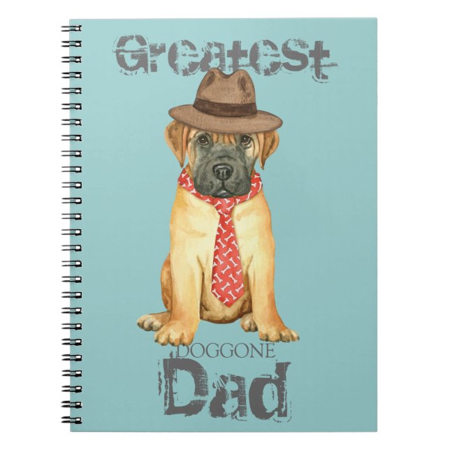 Carnet Bullmastiff Papa (Devant)