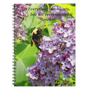 Carnet Bumblebebe sur la citation de Lilac Confucius