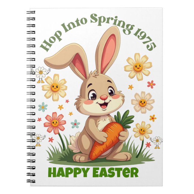 Carnet Bunny de printemps 1975 rétro (Devant)