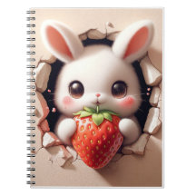 Carnet Bunny fraises
