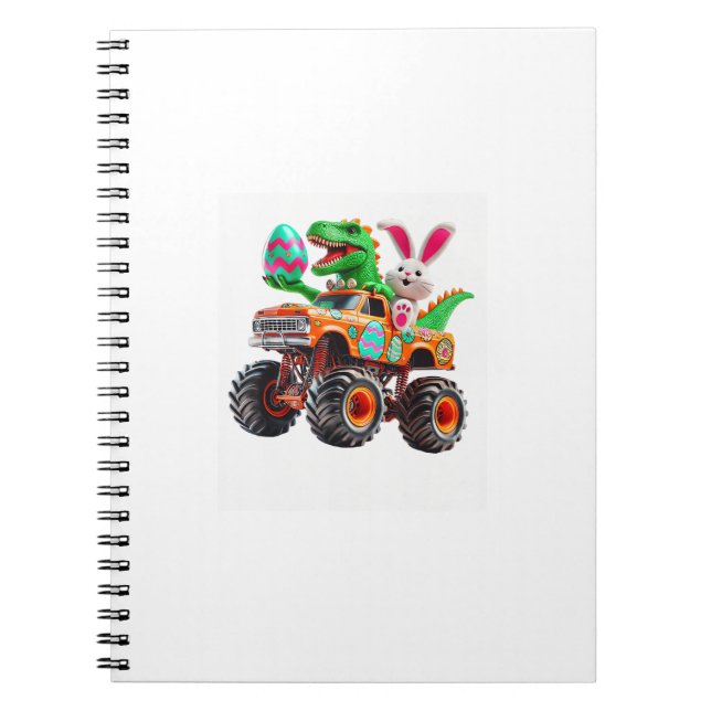 Carnet Bunny T-rex Easter Monster Truck Dino Funny Boys K (Devant)