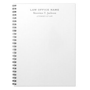 Carnet Bureau d'avocat de droit classique
