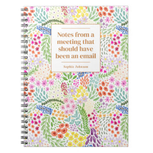 Carnet Bureau de devis amusant Réunion Floral Personnalis