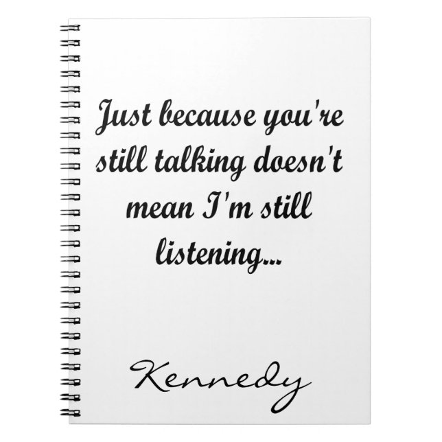 Carnet Bureau de discussion | Sassy Humour mignonne drôle (Devant)