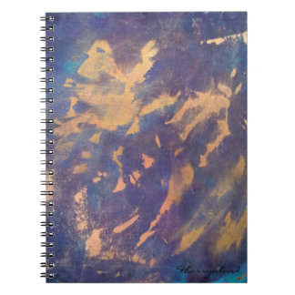 Carnet Bureau difficile | Pinceau couleur or bleu violet