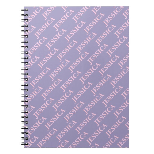 Carnet Bureau Féminin Rose et Violet pour Femme (Devant)