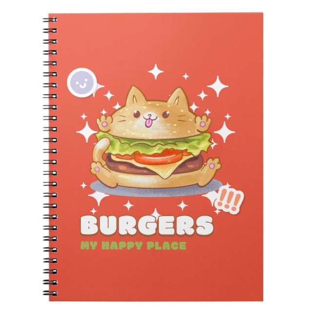 Carnet Burgers Mon Endroit Heureux (Devant)