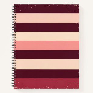 Carnet Burgundy et Grunge Rose