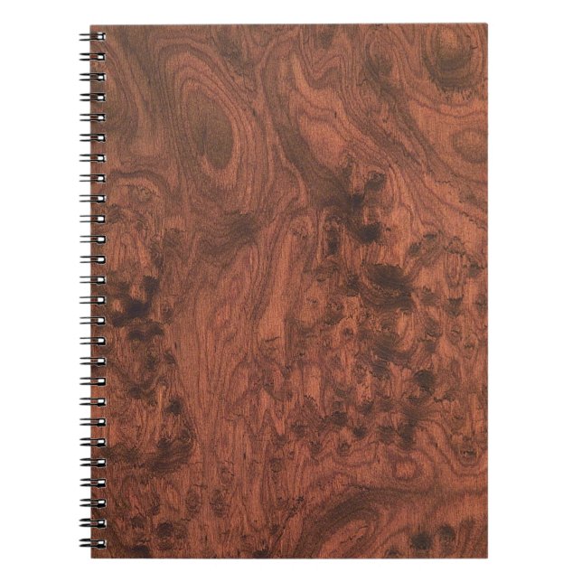 Carnet Burl Mahogany Wood Texture (Devant)
